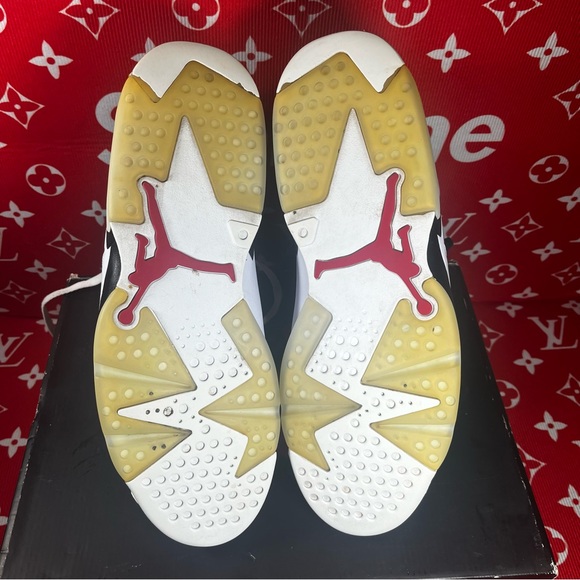 SOLD!! gently used Jordan 6 retro carmine size 14 - Picture 7 of 10